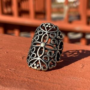 Forever21 Oxidized Filigree Design Statement Ring!